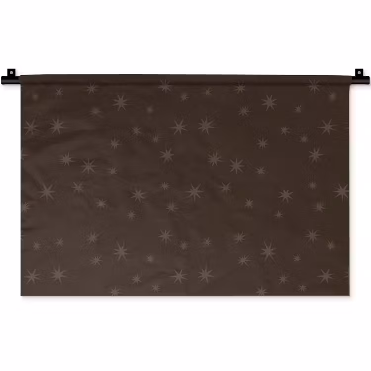 Wandkleed - Bruin - Sterren - Kerst — 1