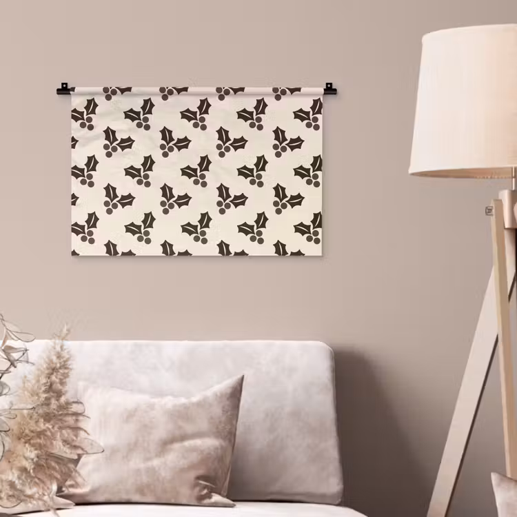 Wandkleed - Hult - Bruin - Kerst — 2