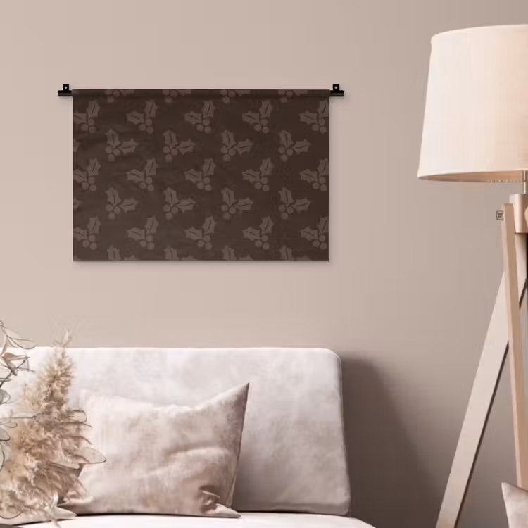 Wandkleed - Kerst - Hulst - Bruin — 2