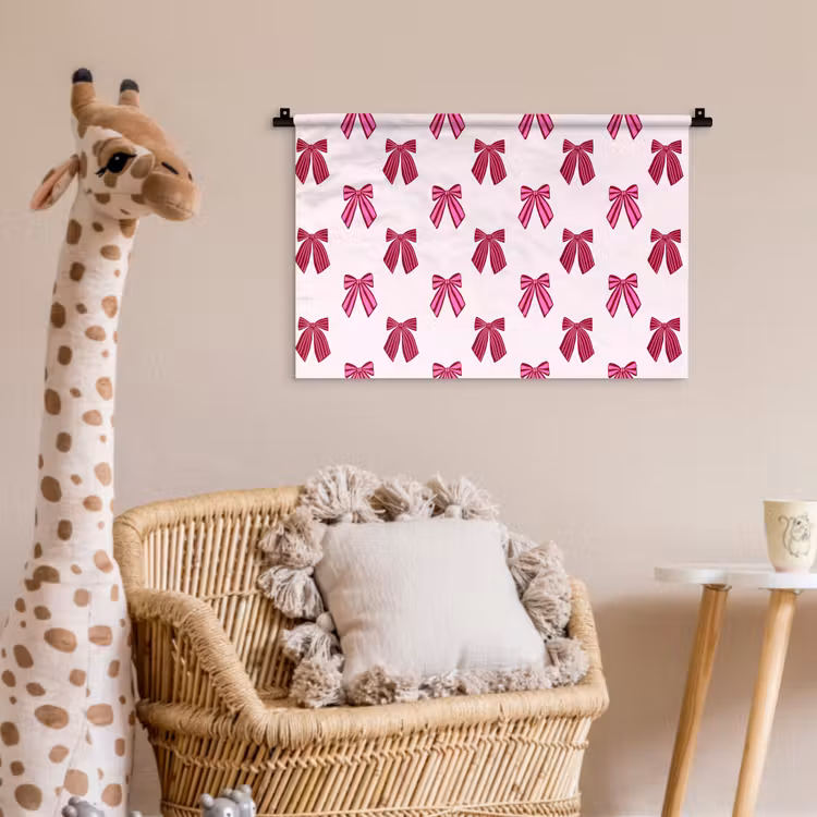 Wandkleed - Strikken - Kerst - Roze — 5