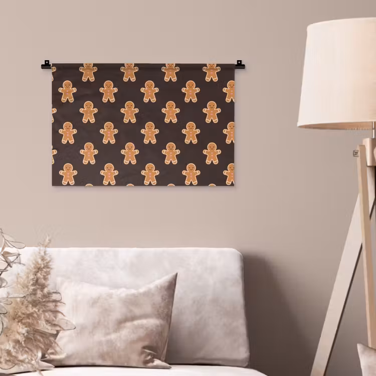 Wandkleed - Peperkoek - Bruin - Kerst — 2