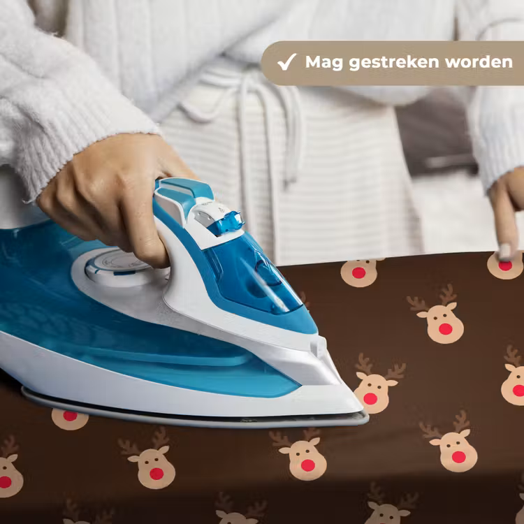 Wandkleed - Rendieren - Kerst - Bruin — 6