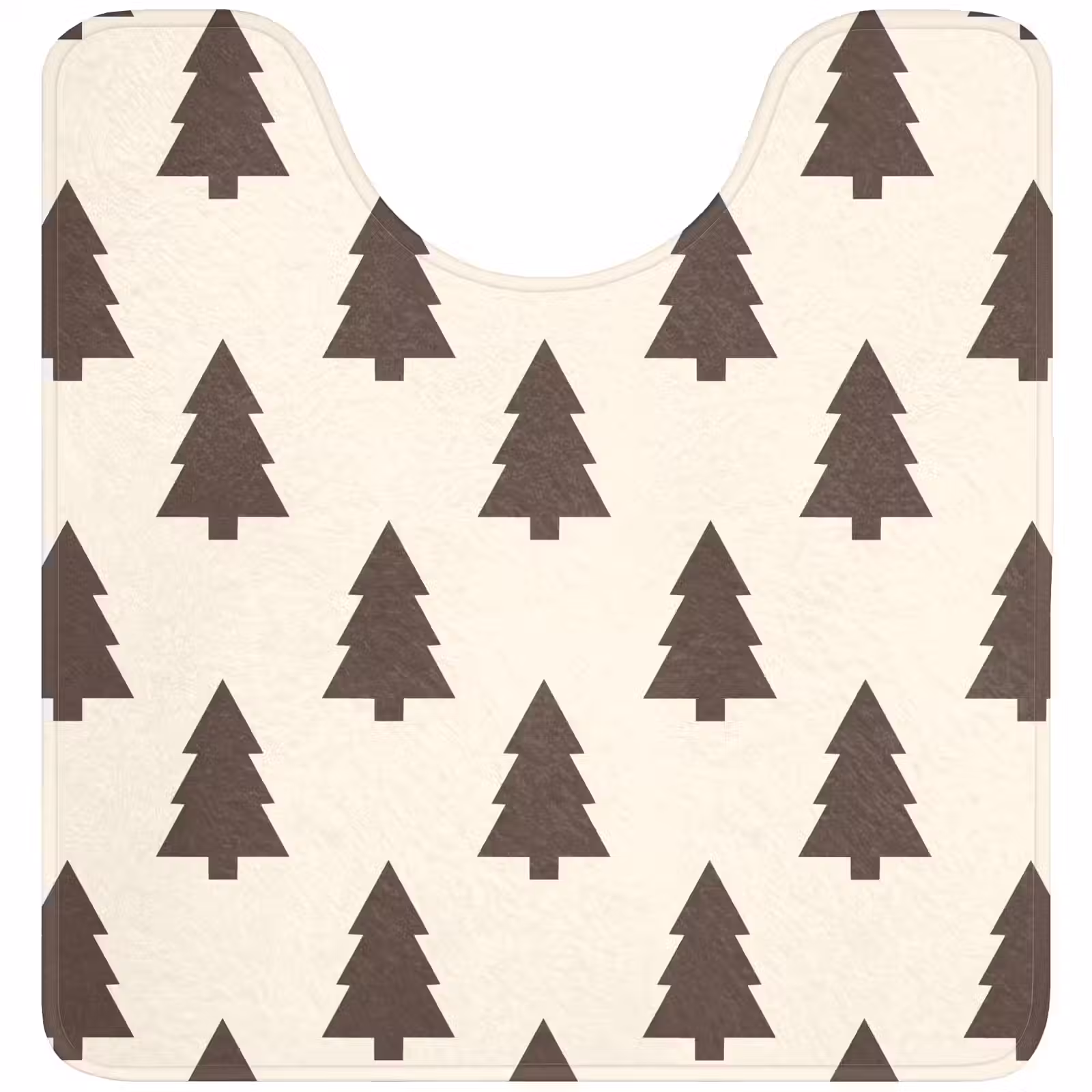 Wc Mat - Kerstboom - Crème - Grijs — 1