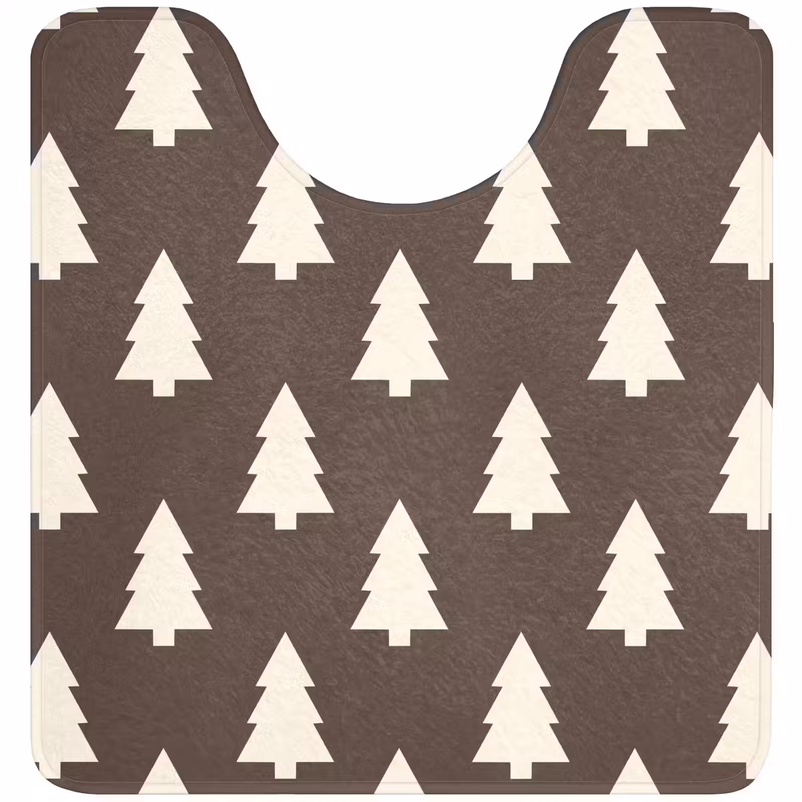 Wc Mat - Kerstboom - Grijs - Crème — 1
