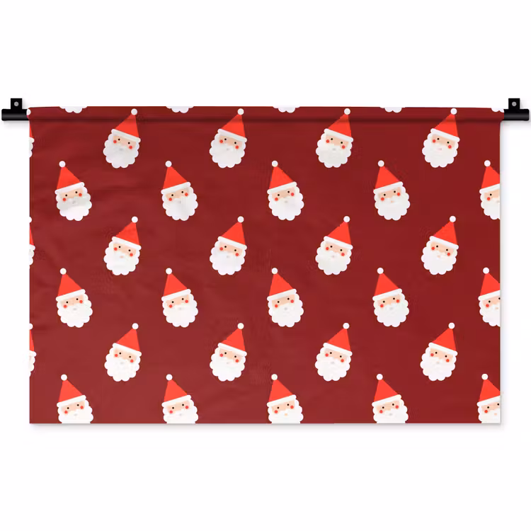 Wandkleed - Kerst - Kerstman - Rood — 1