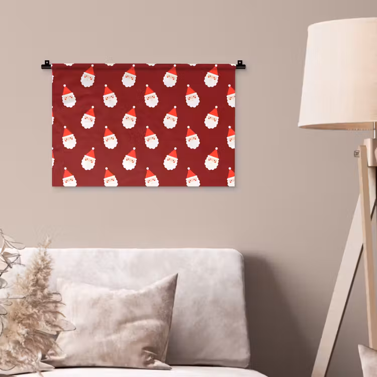 Wandkleed - Kerst - Kerstman - Rood — 2