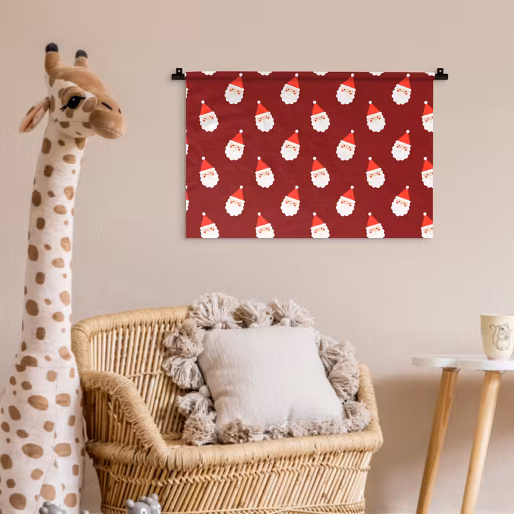 Wandkleed - Kerst - Kerstman - Rood — 5
