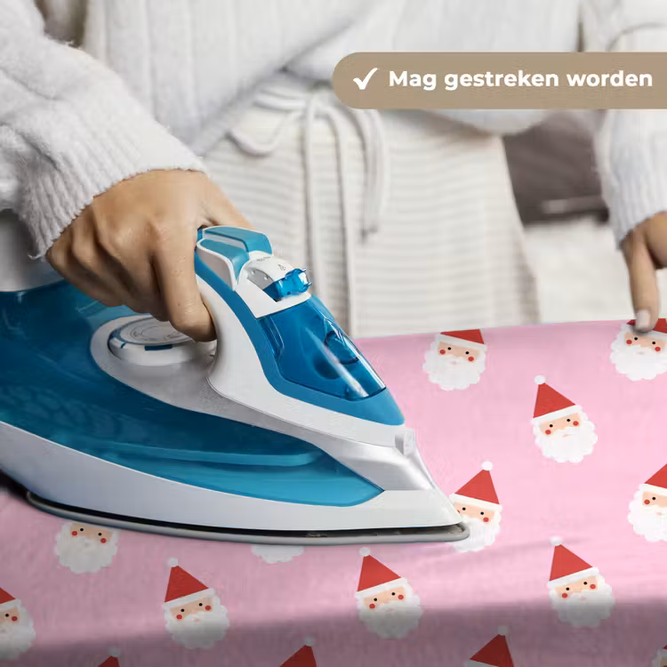 Wandkleed - Kerstman - Kerst - Roze — 6