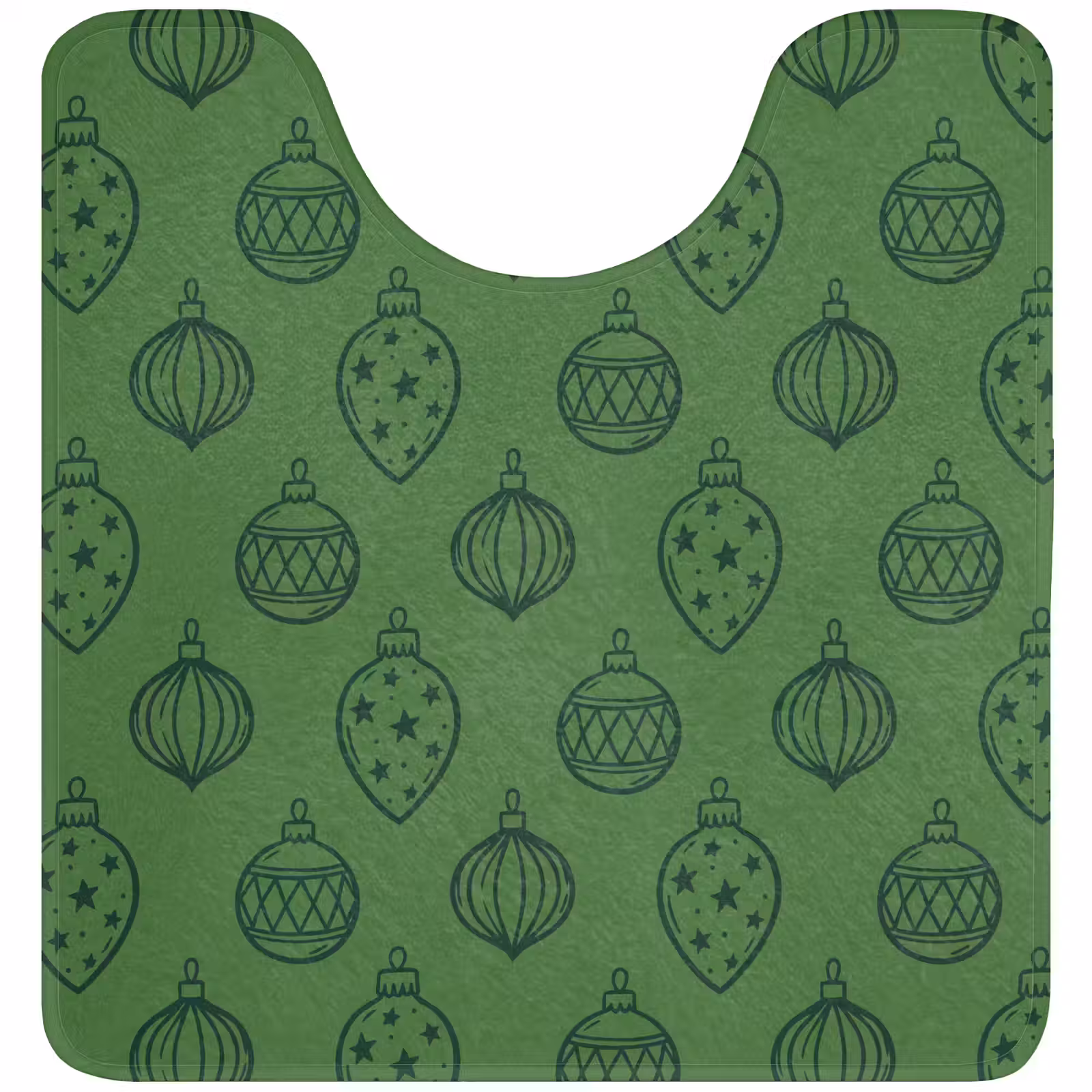 Wc Mat - Kerstbal - Kerst - Groen — 1