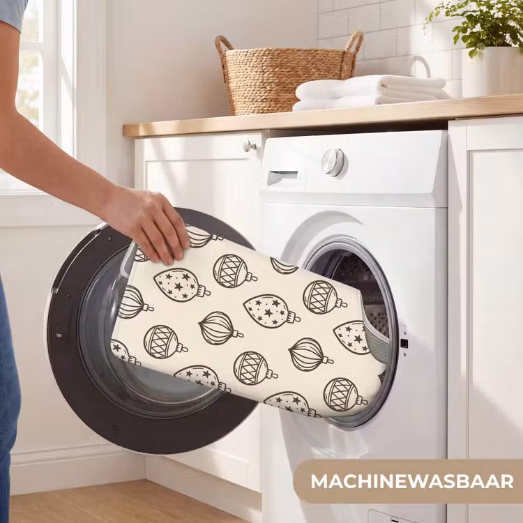 Wc Mat - Kerstbal - Groen - Crème — 6