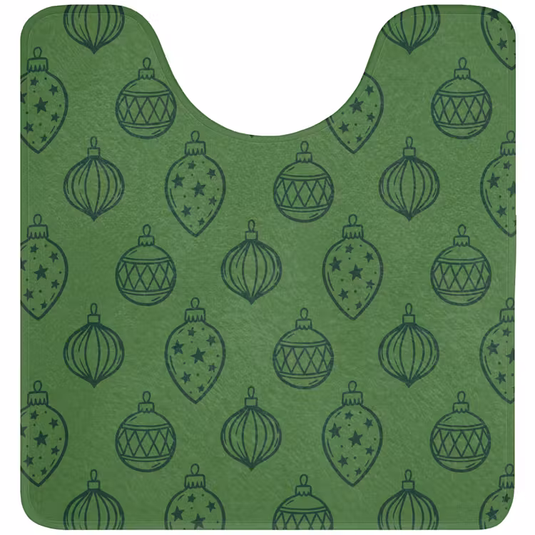Wc Mat - Kerstbal - Kerst - Groen — 1