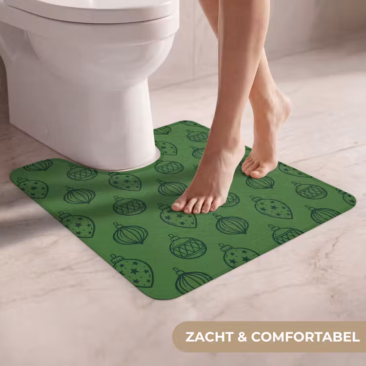 Wc Mat - Kerstbal - Kerst - Groen — 5