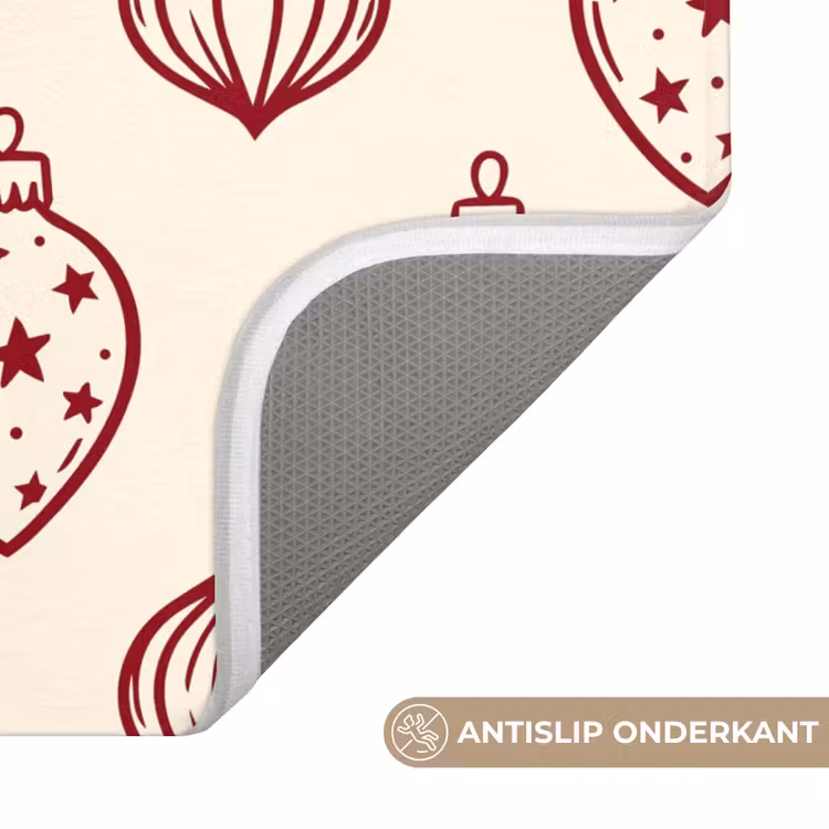 Wc Mat - Kerstbal - Rood - Kerst — 4