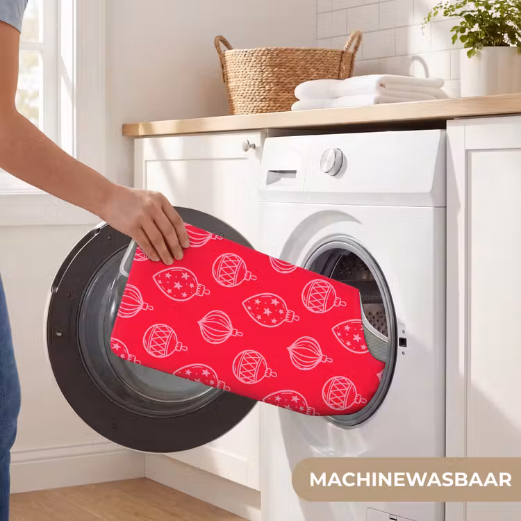 Wc Mat - Kerstbal - Rood - Roze — 6