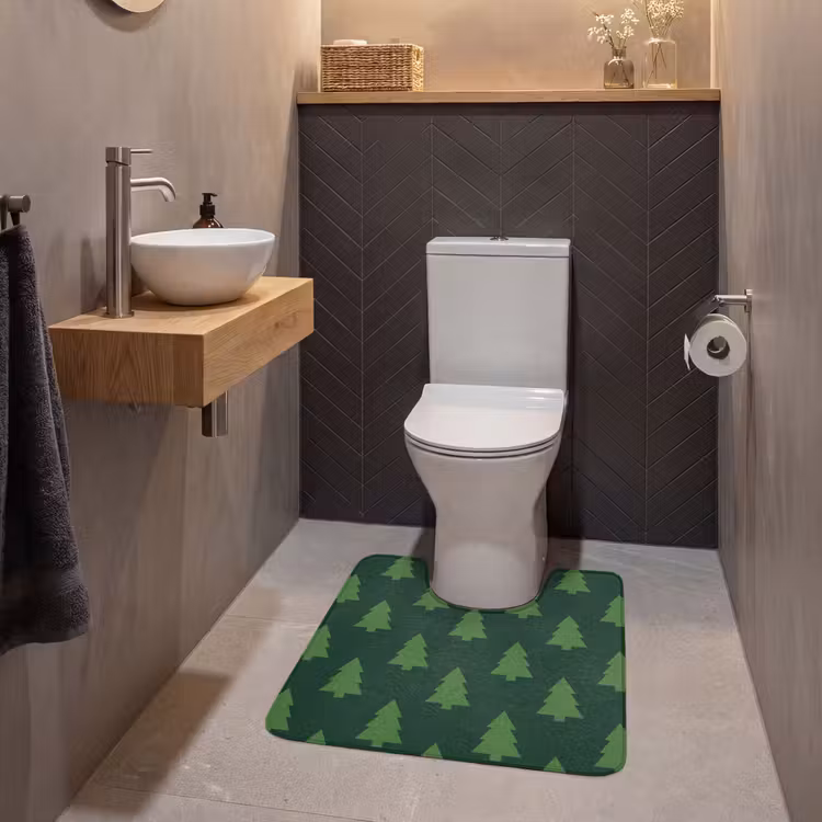 Wc Mat - Kerstboom - Groen - Kerst — 2
