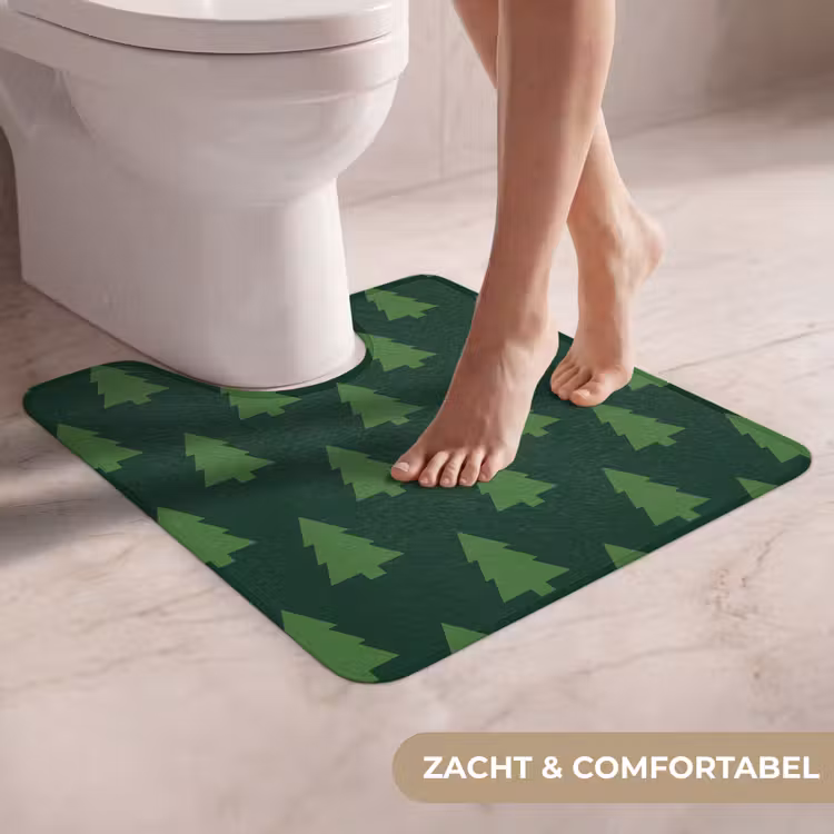 Wc Mat - Kerstboom - Groen - Kerst — 5