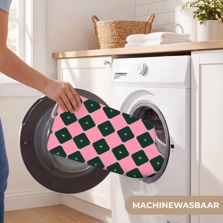 Wc Mat - Kerst - Roze - Groen - Ster — 6