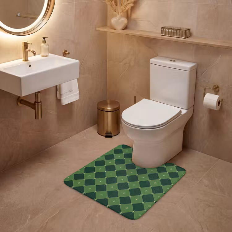 Wc Mat - Ster - Groen - Kerst — 3