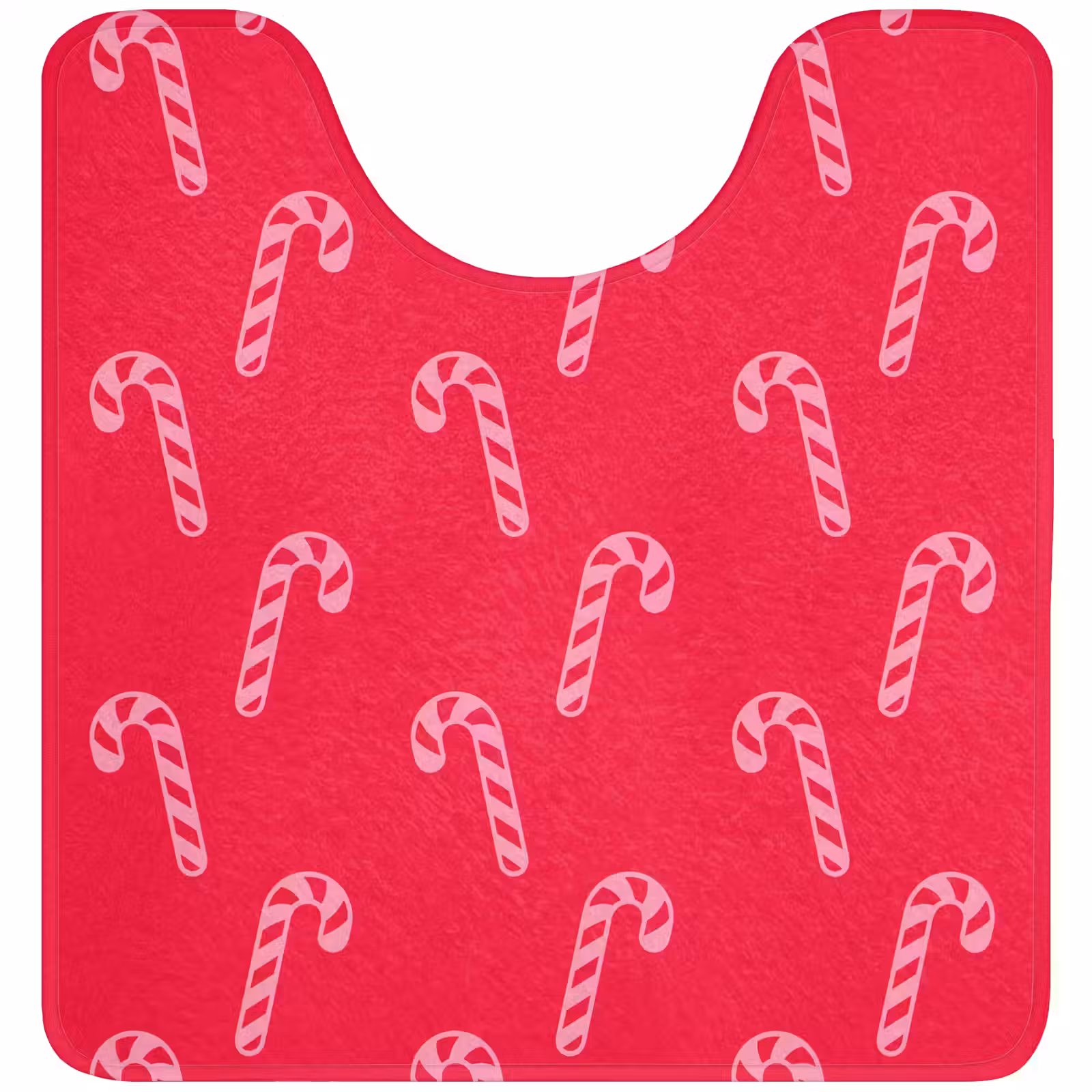 Wc Mat - Kerst - Roze - Rood - Zuurstok — 1