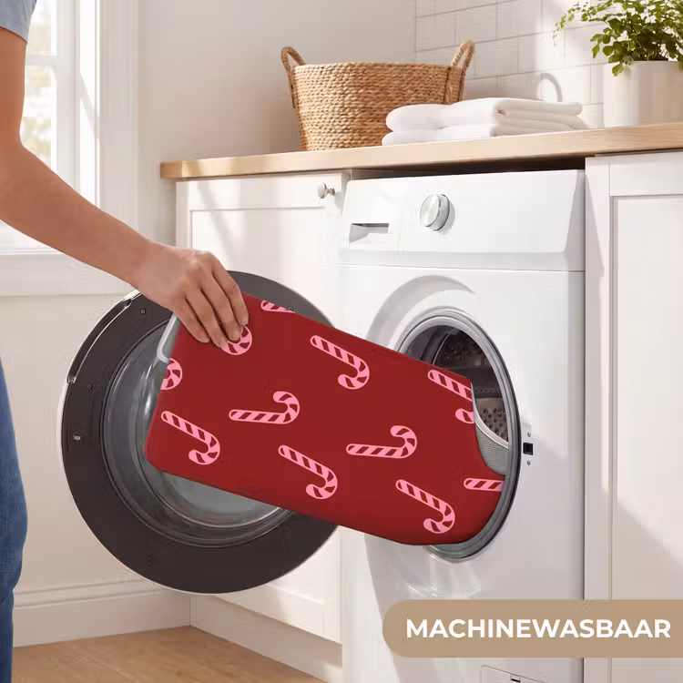 Wc Mat - Kerst - Burgundy - Roze - Zuurstok — 6