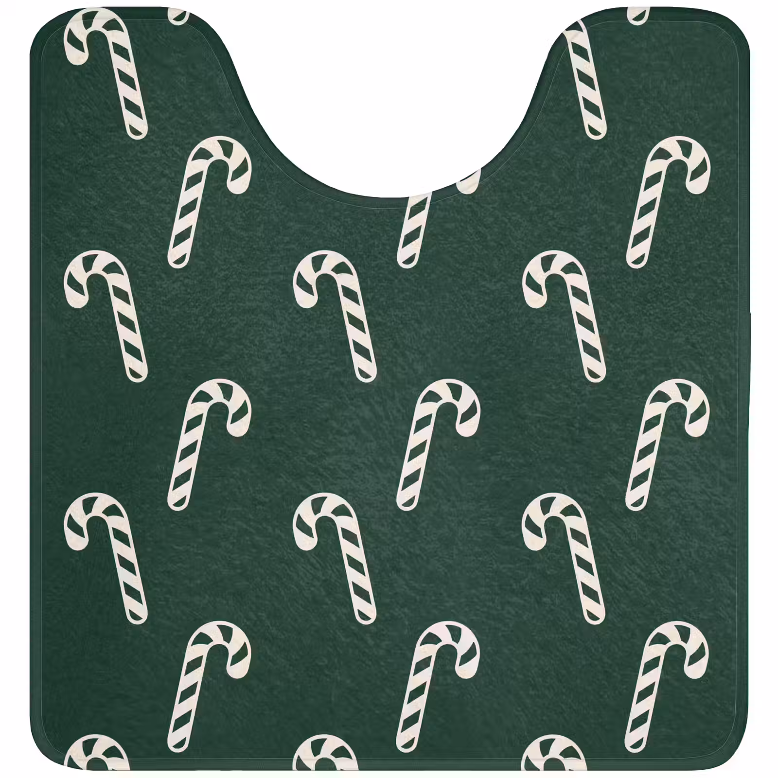 Wc Mat - Kerst - Groen - Wit - Zuurstok — 1