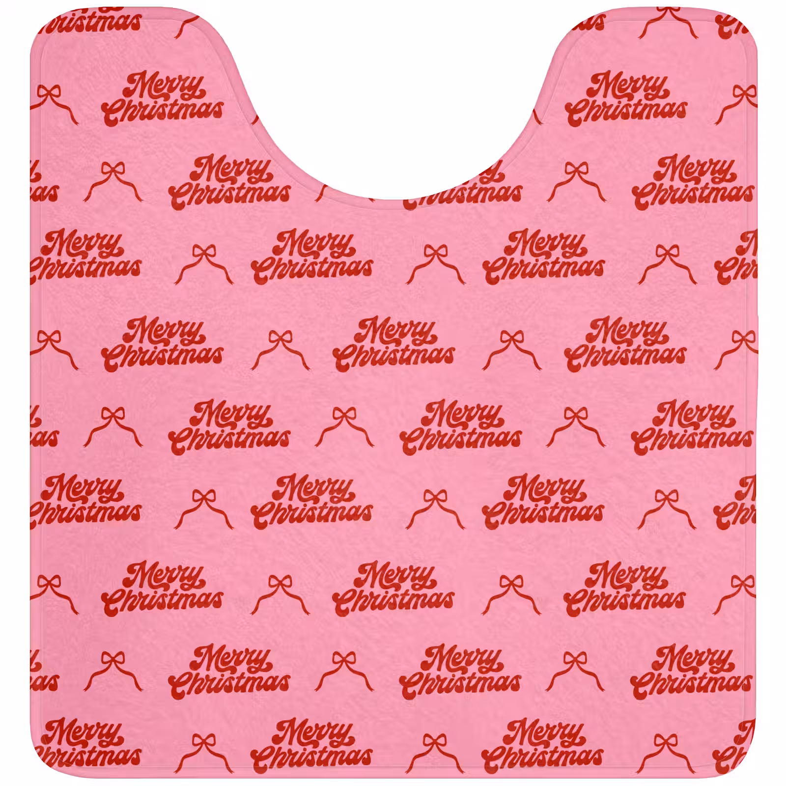 Wc Mat - Tekst - Strik - Rood - Roze — 1