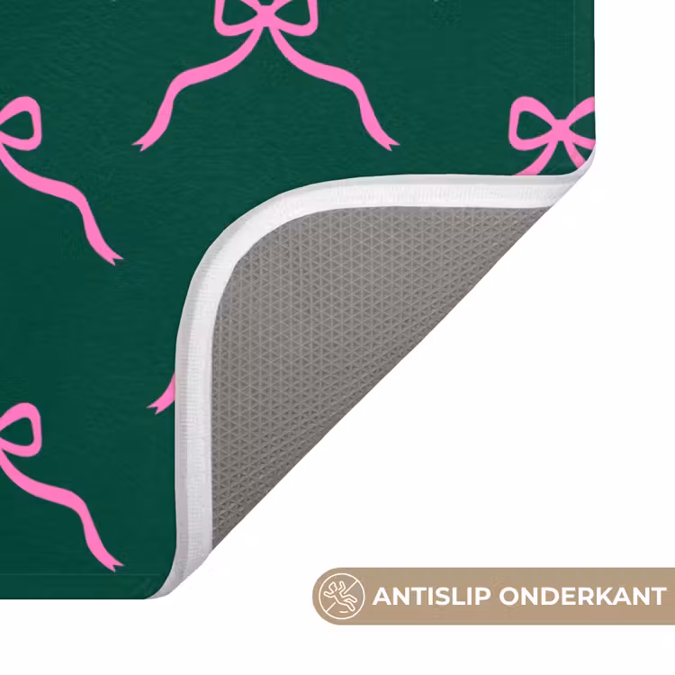 Wc Mat - Kerst - Neon - Groen - Strik — 4