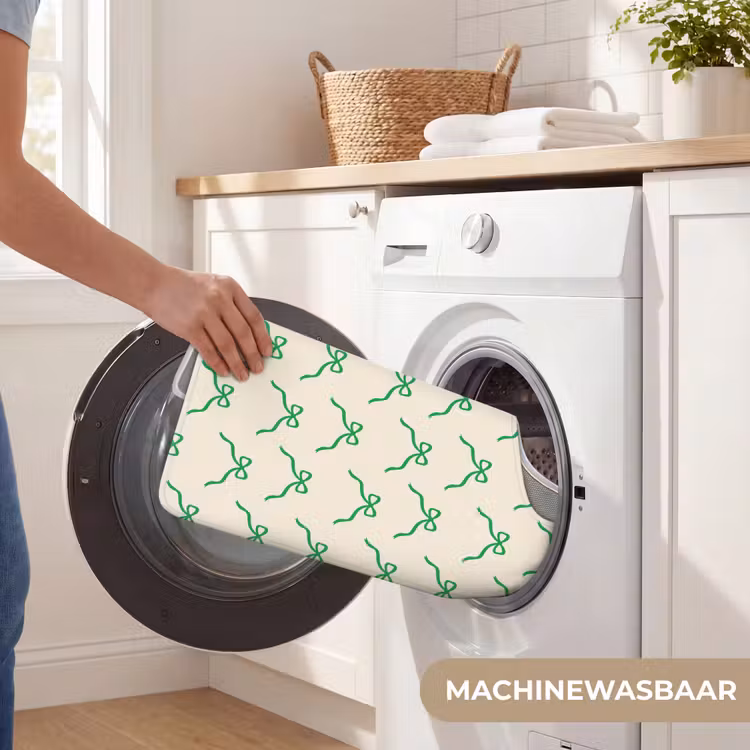 Wc Mat - Strik - Crème - Groen - Kerst — 6