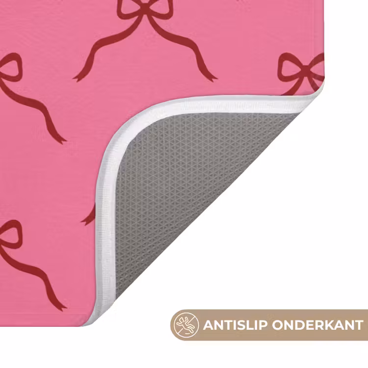 Wc Mat - Strik - Rood - Roze - Kerst — 4