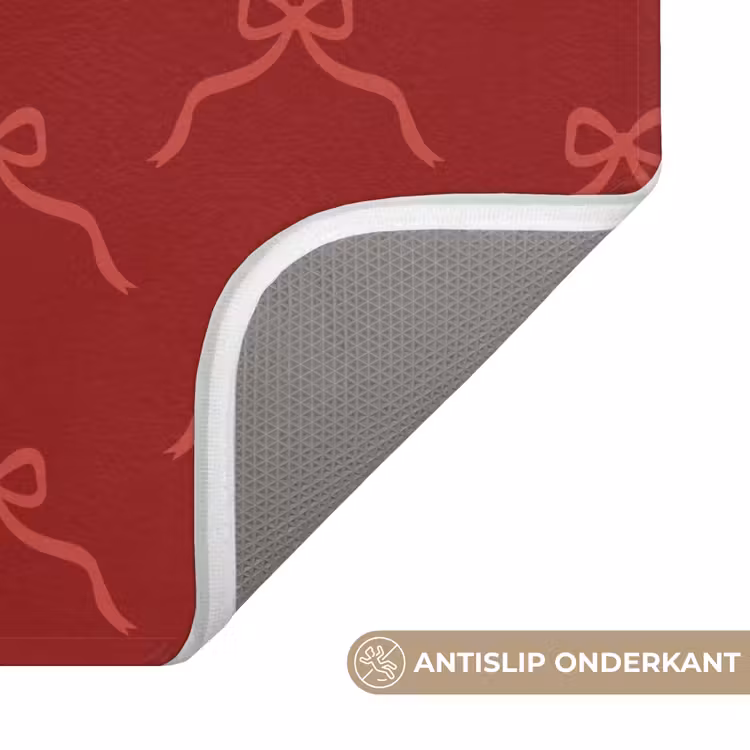 Wc Mat - Strik - Roze - Rood - Kerst — 4