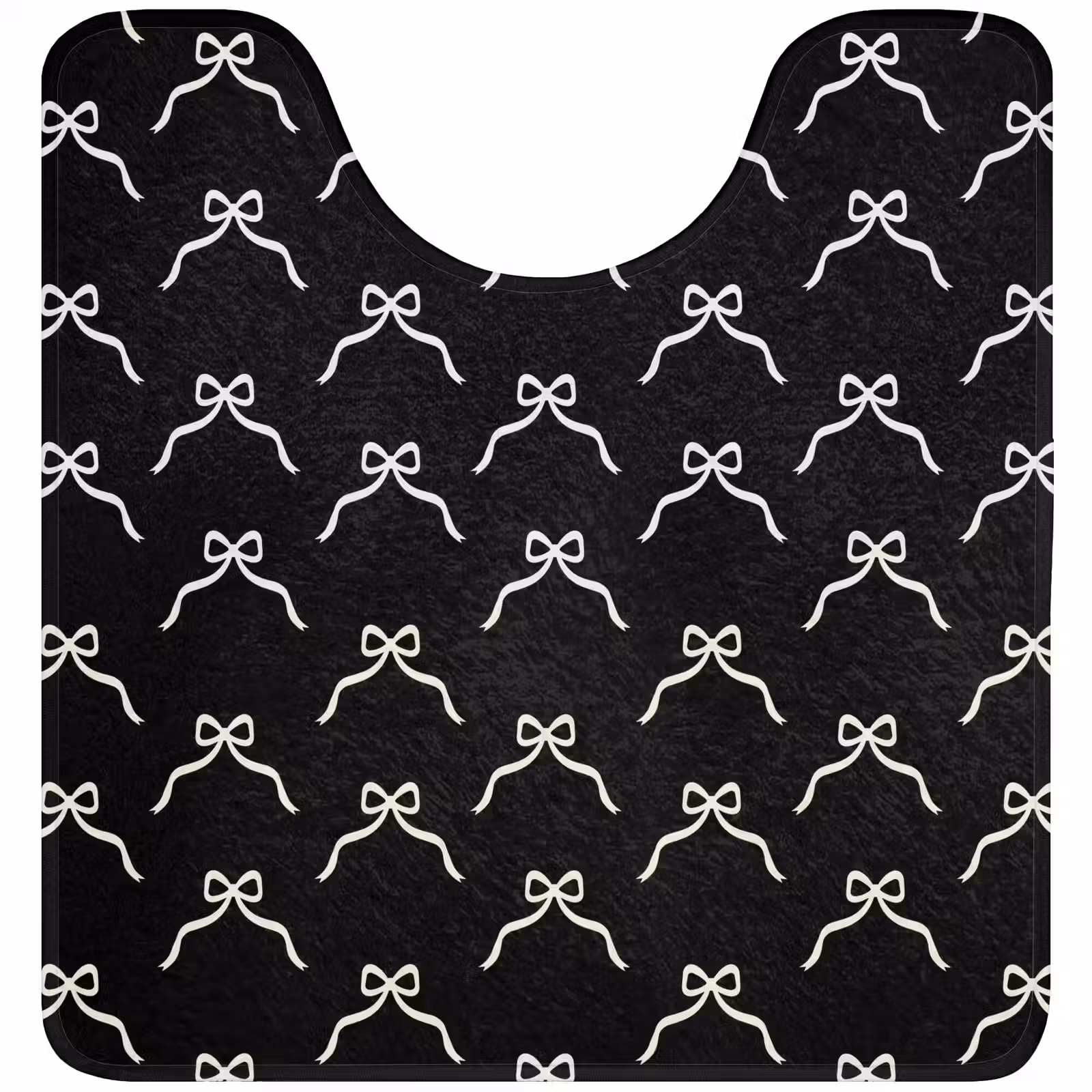 Wc Mat - Strik - Kerst - Zwart - Wit — 1