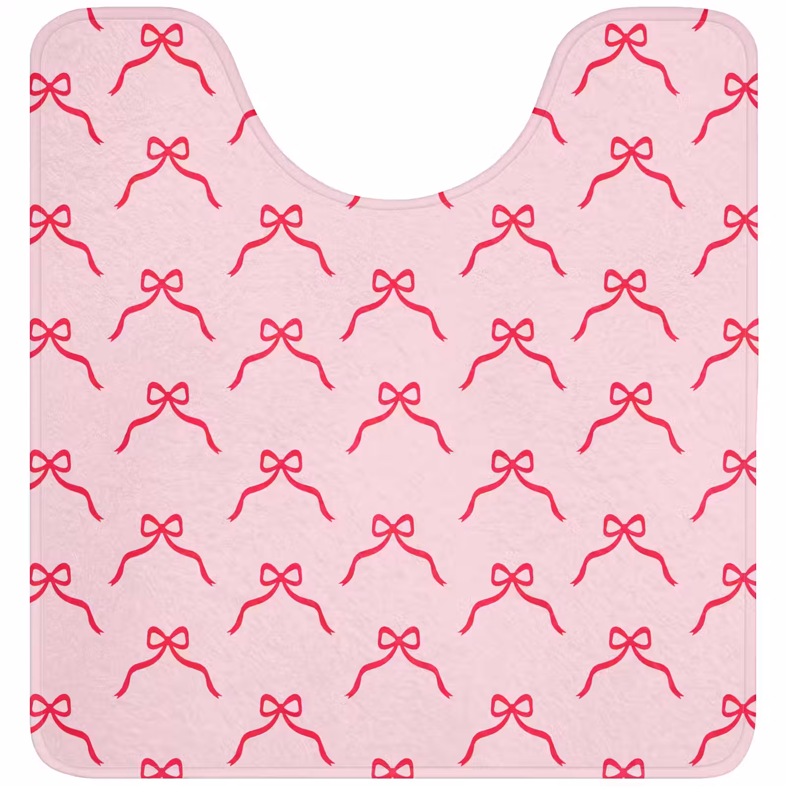 Wc Mat - Strik - Rood - Kerst - Roze — 1
