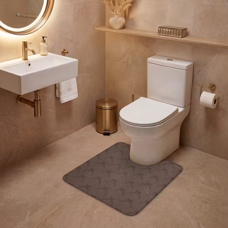 Wc Mat - Bruin - Kerst - Strik — 3