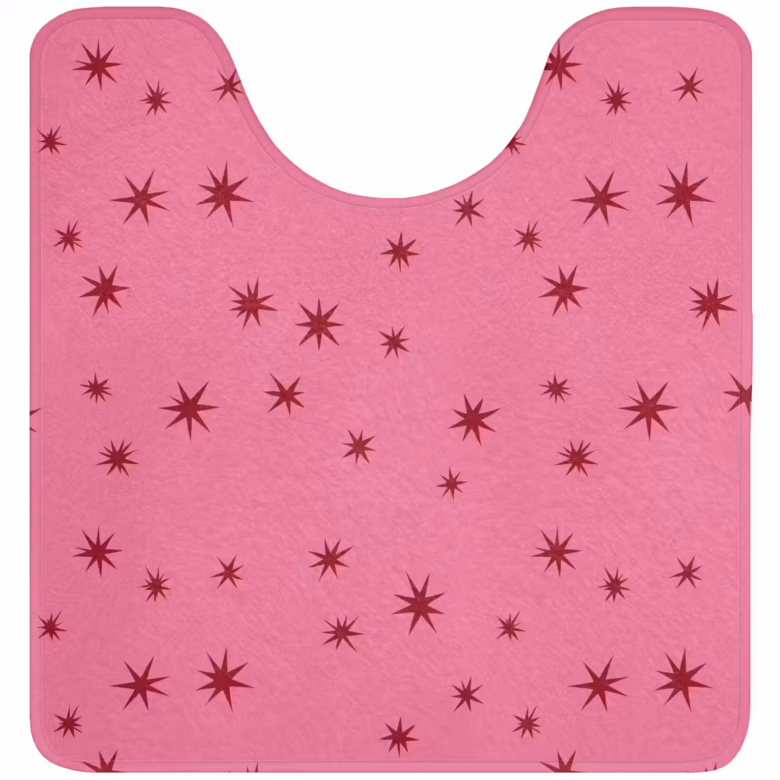 Wc Mat - Kerst - Ster - Rood - Roze — 1