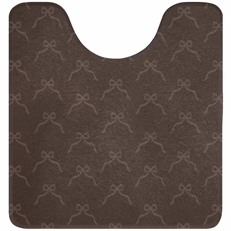 Wc Mat - Kerst - Bruin - Strik — 1