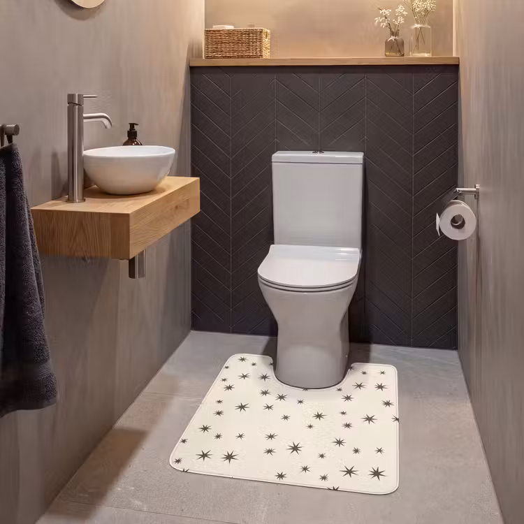 Wc Mat - Kerst - Ster - Bruin — 2