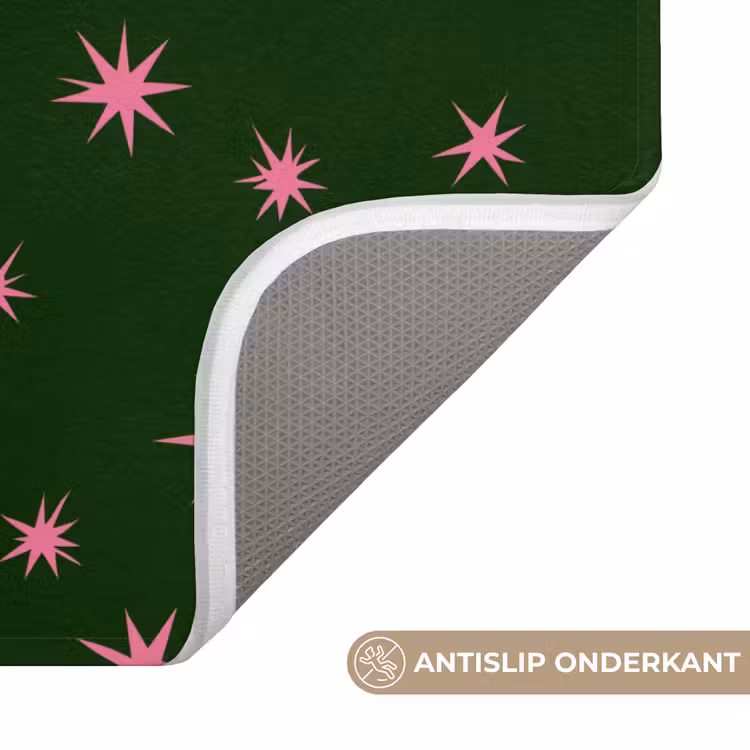 Wc Mat - Ster - Roze - Groen - Kerst — 4