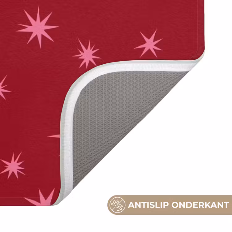 Wc Mat - Ster - Roze - Kerst - Rood — 4