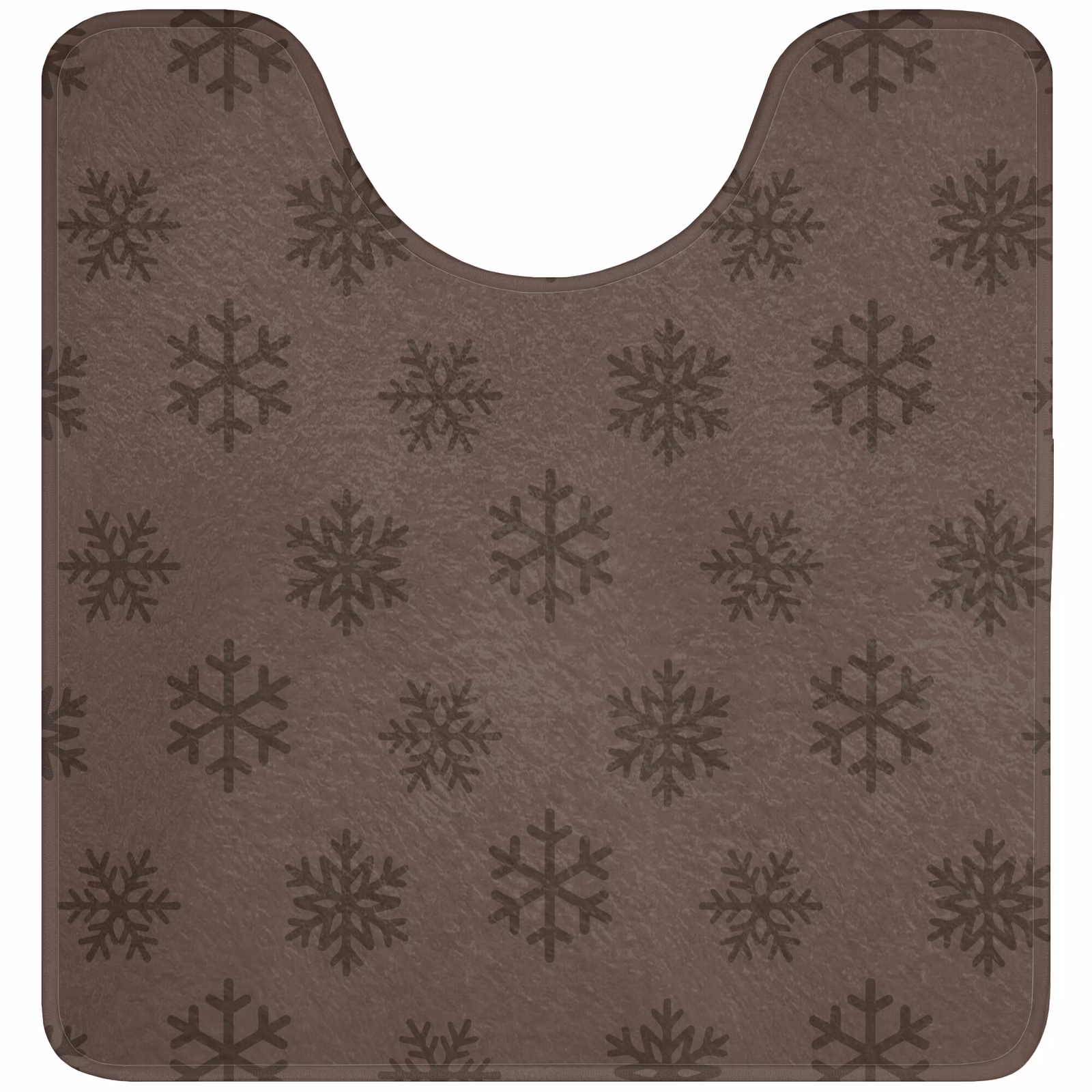 Wc Mat - Sneeuwvlok - Kerst - Bruin — 1