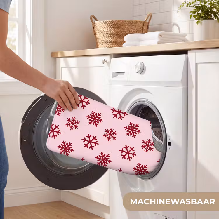 Wc Mat - Sneeuwvlok - Roze - Rood - Kerst — 6
