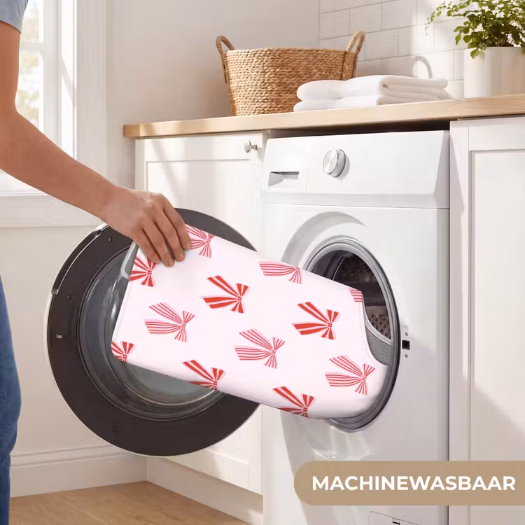 Wc Mat - Strikken - Kerst - Roze - Rood — 6