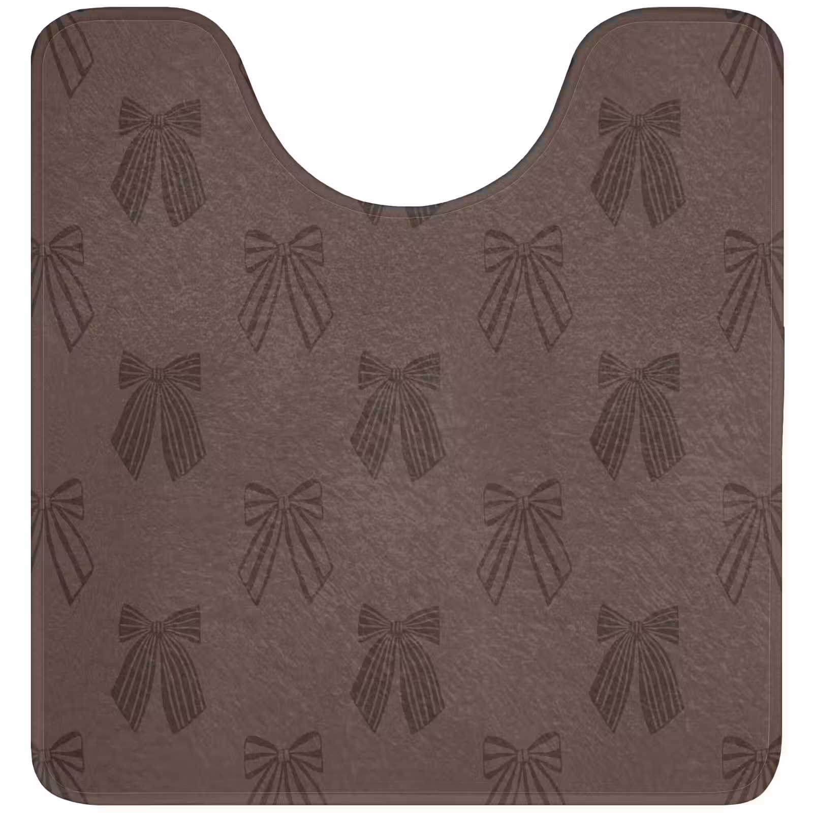 Wc Mat - Strikken - Kerst - Bruin — 1