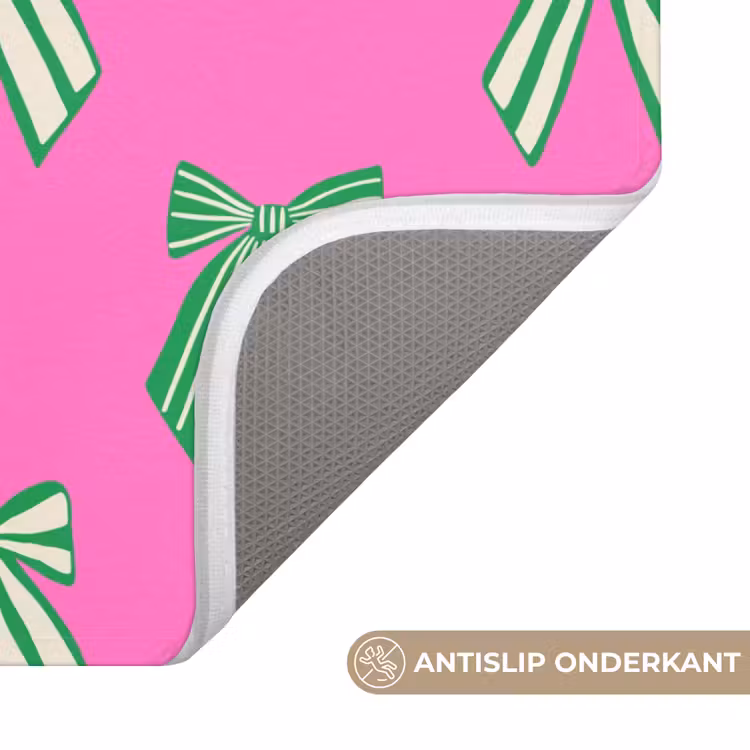Wc Mat - Strikken - Kerst - Neon - Roze - Groen — 4