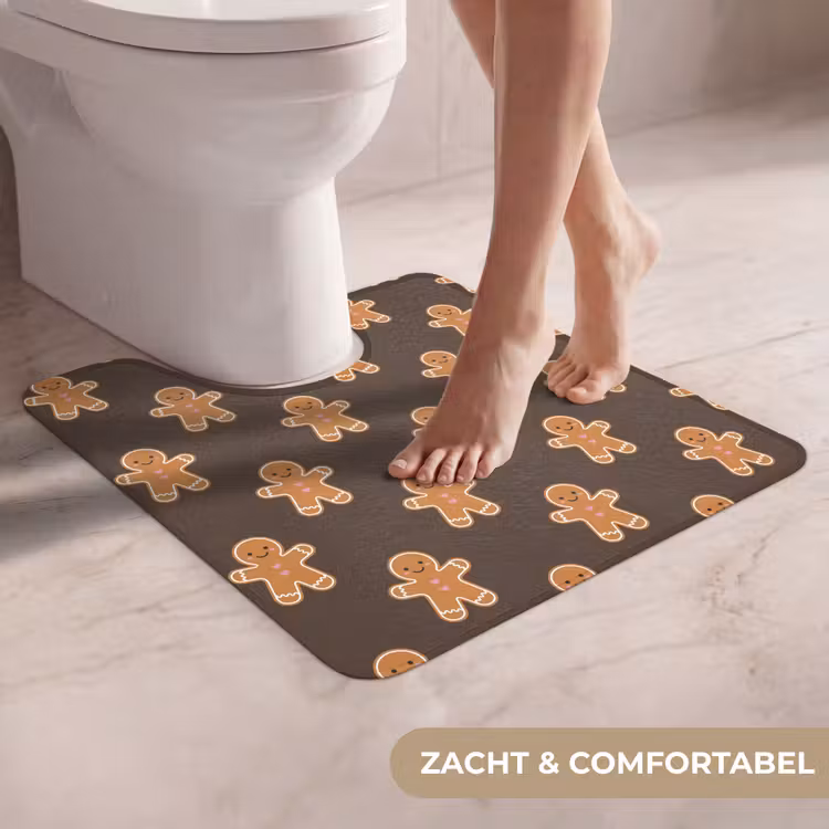 Wc Mat - Peperkoek - Kerst - Bruin — 5