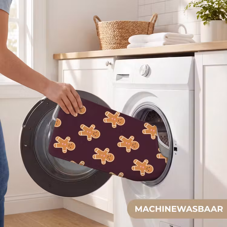 Wc Mat - Peperkoek - Kerst - Burgundy — 6