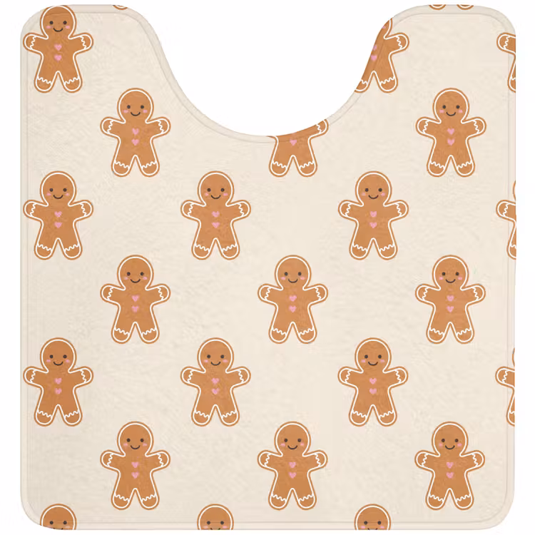 Wc Mat - Peperkoek - Kerst - Crème — 1