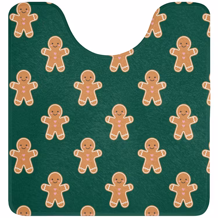 Wc Mat - Peperkoek - Kerst - Groen — 1
