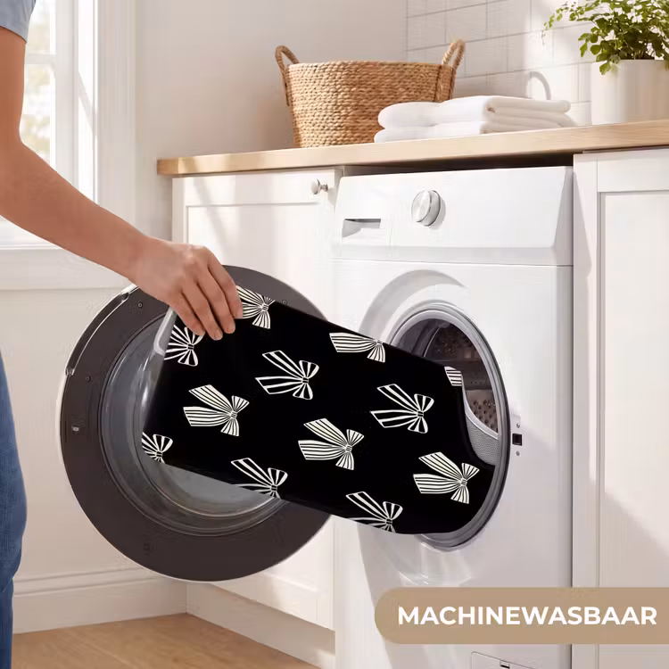 Wc Mat - Strikken - Kerst - Crème - Zwart — 6