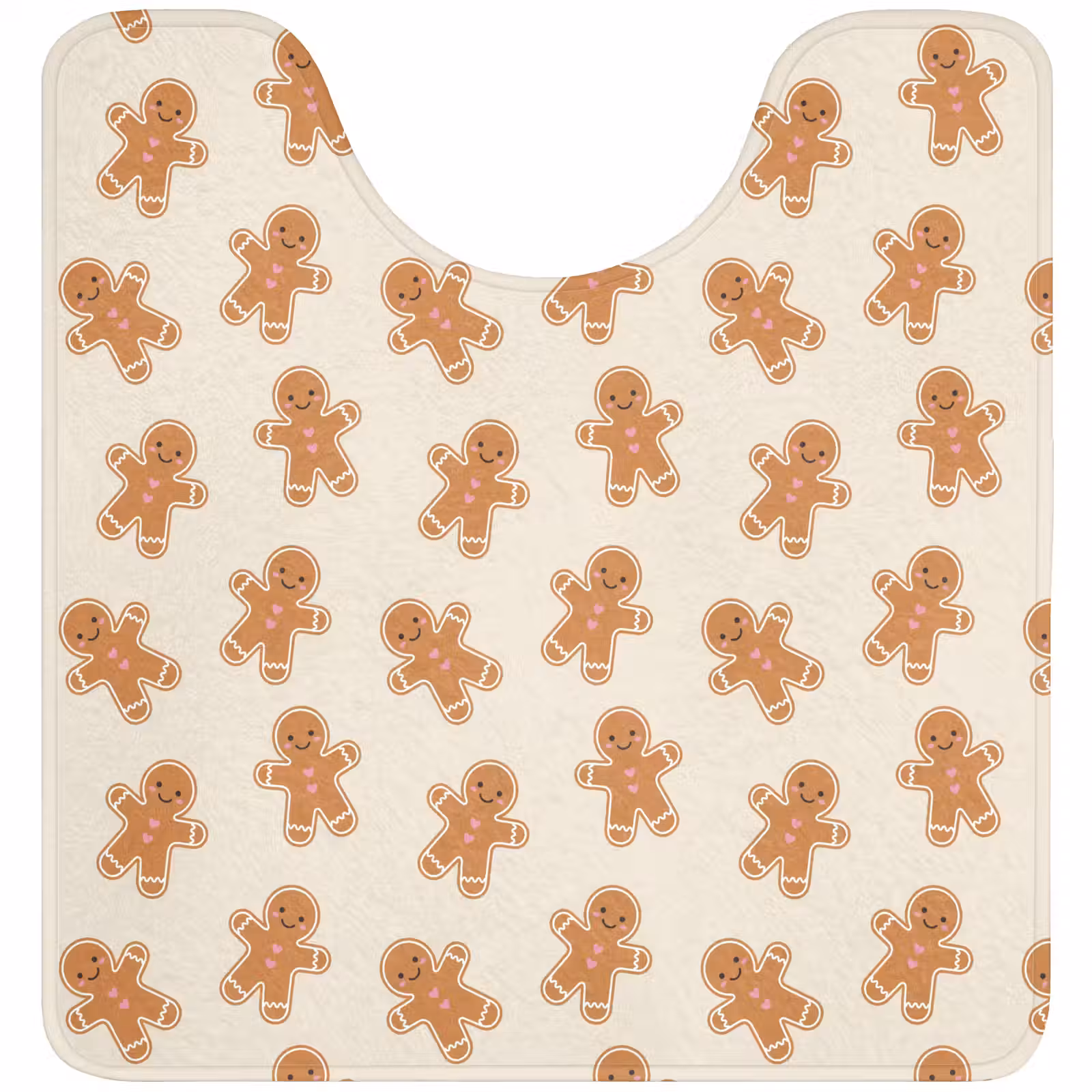 Wc Mat - Peperkoek - Kerst - Crème — 1