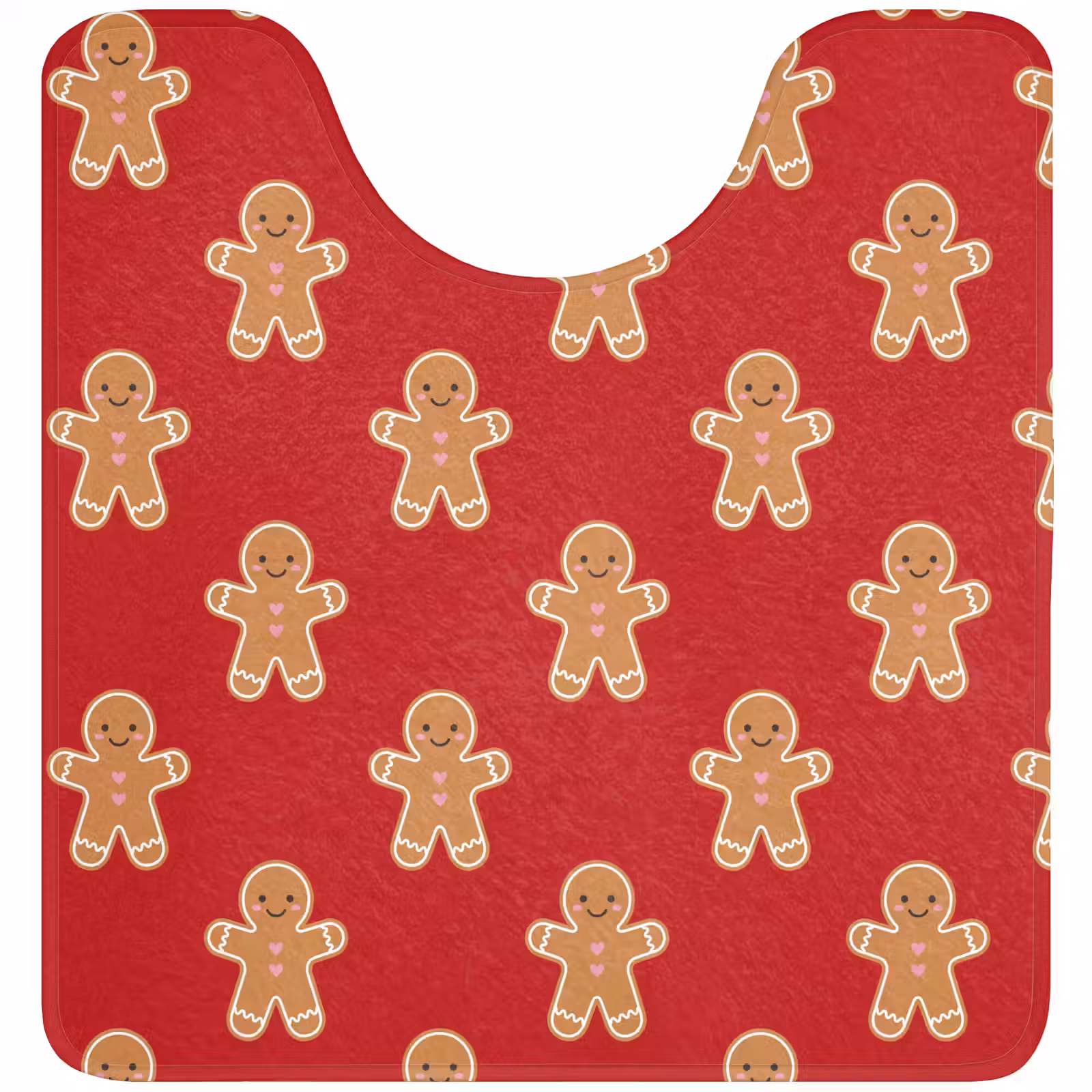 Wc Mat - Peperkoek - Kerst - Rood — 1